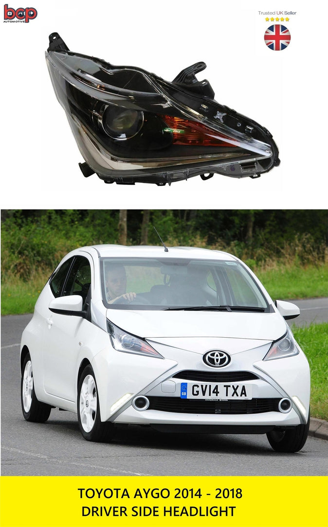 TOYOTA AYGO 2015 - 2018 HEADLIGHT HEADLAMP RIGHT DRIVER SIDE 811300H141 NEW