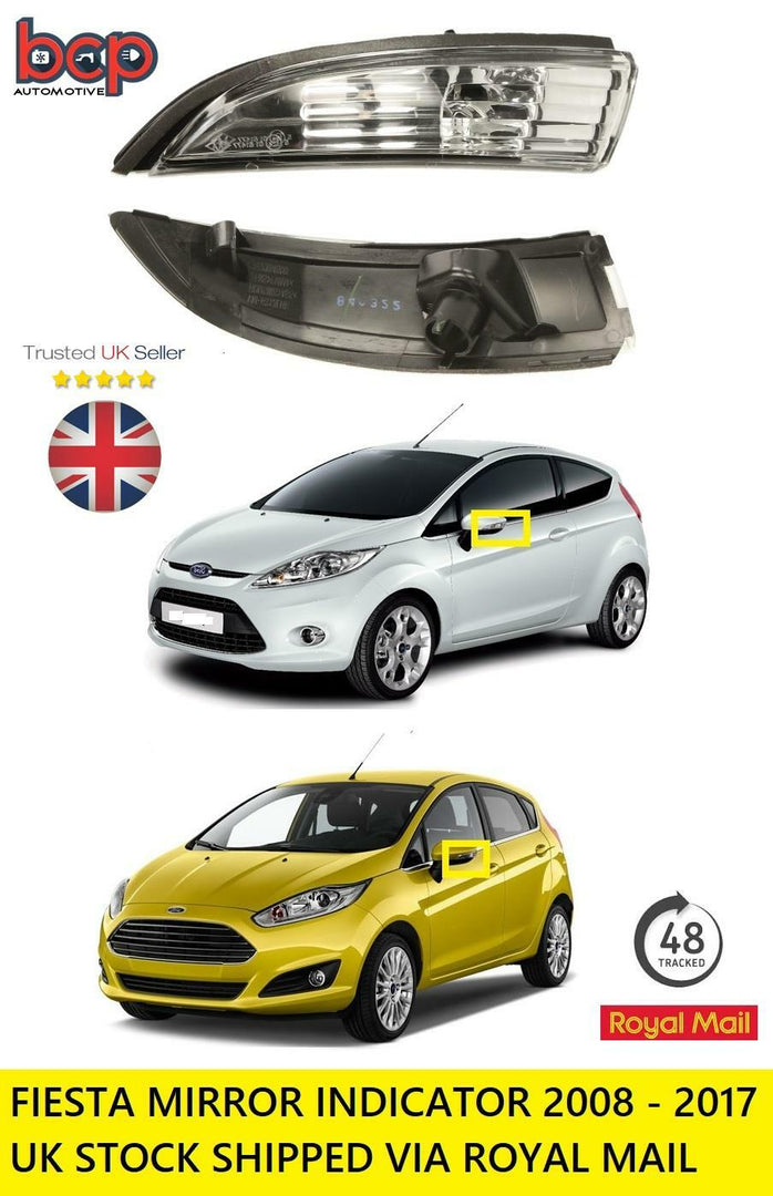 FORD FIESTA 2008 – 2017 DOOR WING MIRROR INDICATOR LEFT READY TO FIT UK STOCK