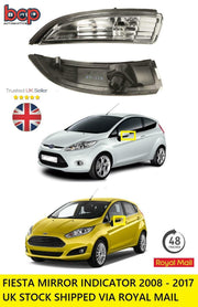 FORD FIESTA 2008 – 2017 DOOR WING MIRROR INDICATOR LEFT READY TO FIT UK STOCK