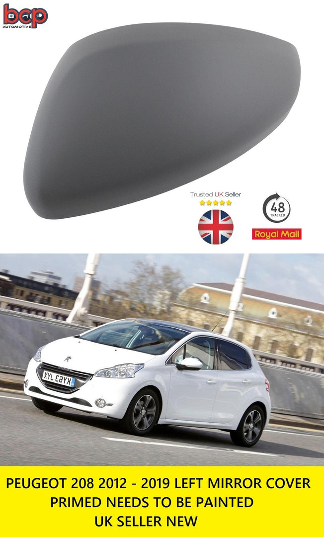 PEUGEOT 208 2012 – 2019 DOOR WING MIRROR COVER LEFT PASSENGER SIDE 1607512980