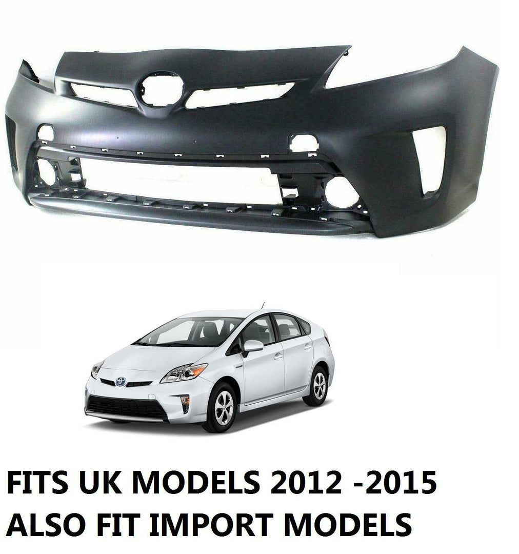TOYOTA PRIUS 2012 -2015 FRONT BUMPER NEW NO WASHER OR SENSOR HOLES INSURANCE