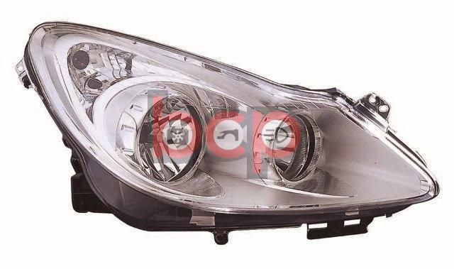 VAUXHALL CORSA D 2006-2011 CHROME HEADLIGHT HEADLAMP O/S RIGHT RH DRIVER SIDE