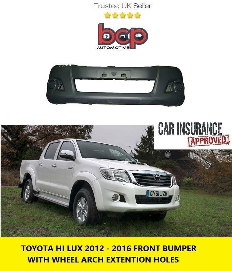 TOYOTA HILUX 2011 – 2015 FRONT BUMPER WITH FALRE HOLES NEW 521190K981