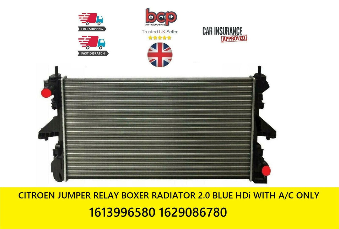 CITROEN JUMPER RELAY BOXER RADIATOR 2.0 BLUE HDi 2015 2016 2017 2018 WITH A/C