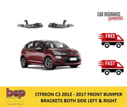 CITROEN C3 FRONT BUMPER BRACKET GUIDE LEFT AND RIGHT 2012 - 2017 7416S9