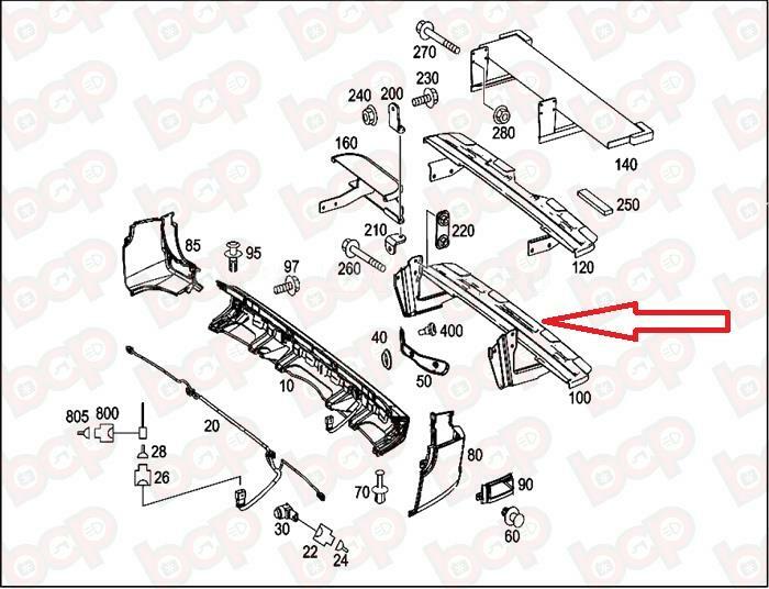 MERCEDES SPRINTER 2006 - 2018 REAR BUMPER WITH METAL BRACKET STEP INNER
