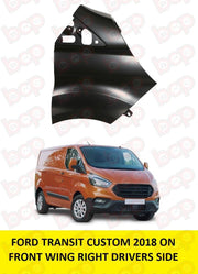FORD TRANSIT CUSTOM 2018 - 2023 FRONT WING RIGHT DRIVER SIDE FENDER PANEL