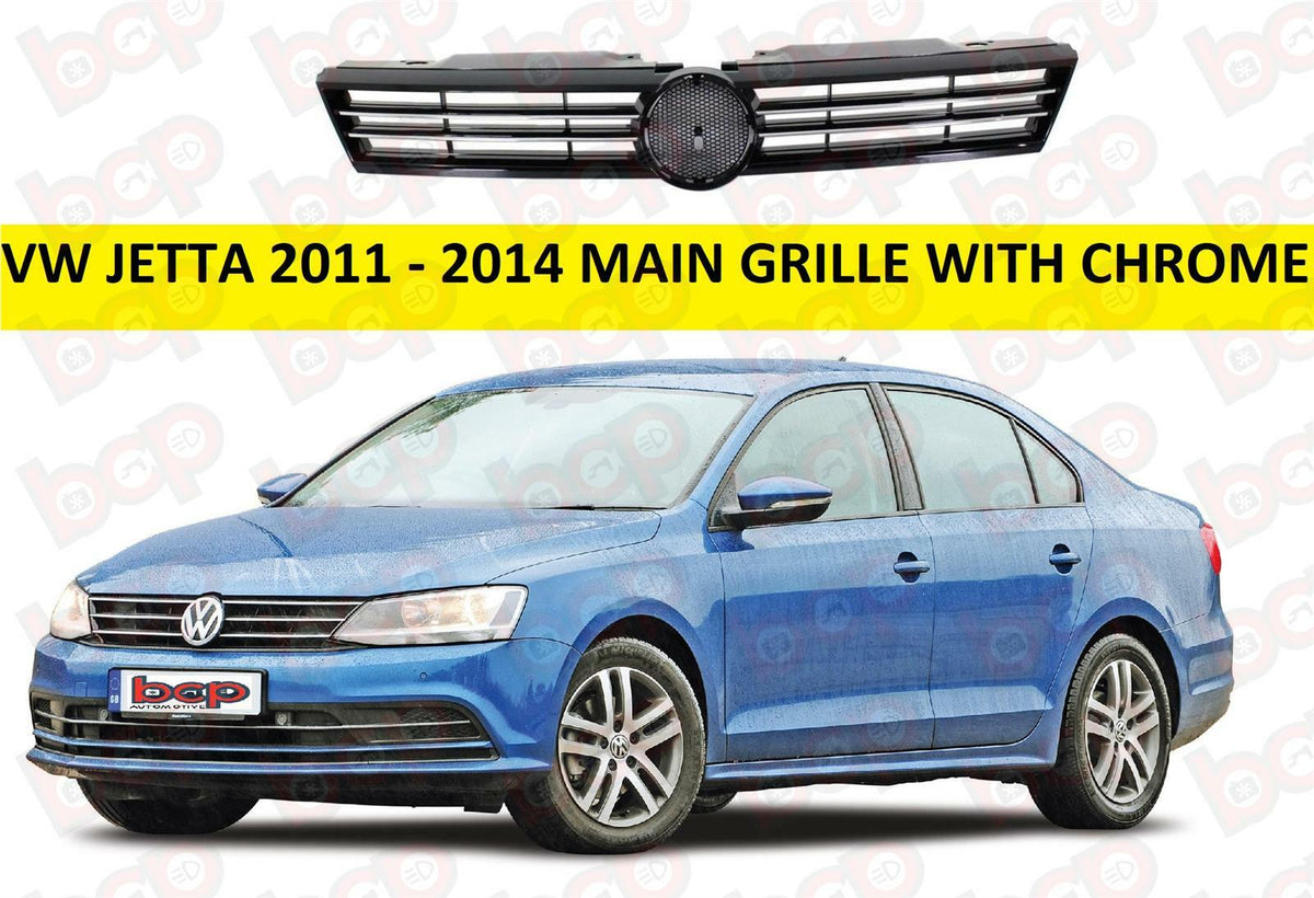 VW JETTA MAIN GRILLE WITH CHROME NO BADGE 2011 – 2014 A6 5C 5C6853651AZLL