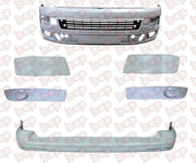 VW TRANSPORTER FRONT BUMPER PRIMED AND REAR BUMPER COMPLETE KIT T5.1 2010 - 2015