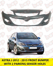 VAUXHALL ASTRA J 2012 – 2015 FRONT BUMPER WITH PARKING SENSOR HOLES 5 DOOR ONLY
