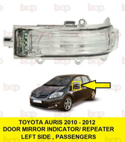 TOYOTA AURIS 2010 – 2012 DOOR MIRROR INDICATOR REPEATER LEFT PASSENGER SIDE LED