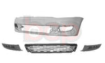 Load image into Gallery viewer, VW POLO 6R 2009 - 2014 FRONT BUMPER KIT PRIMED WITH 3 LOWER GRILLES NO FOGS NEW
