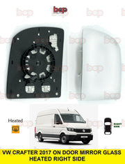 VW CRAFTER 2017 2018 2019 2020 DOOR WING MIRROR GLASS HEATED RIGHT DRIVERS SIDE