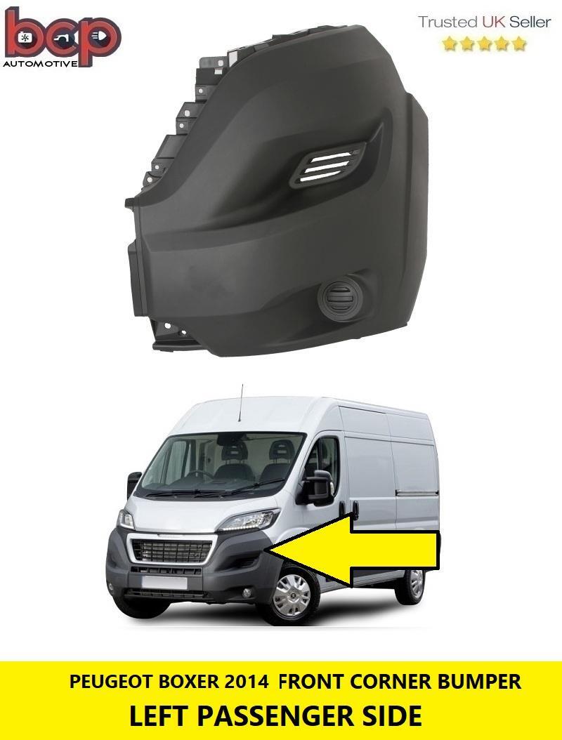 FIAT DUCATO BUMPER CORNER FRONT END CAP 2014 ON LEFT TEXTURED  PASSENGER GREY