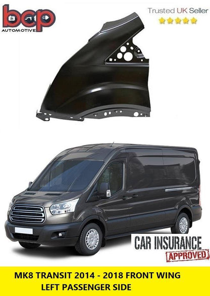 FORD TRANSIT MK8 2014 - 2018 FRONT WING LEFT PASSENGERS SIDE NEW PRIMED OE SPEC