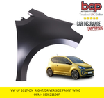 Load image into Gallery viewer, VW UP 2017 ON FRONT WING RIGHT DRIVER SIDE INSURANCE APPROVED 1S0821106F NEW
