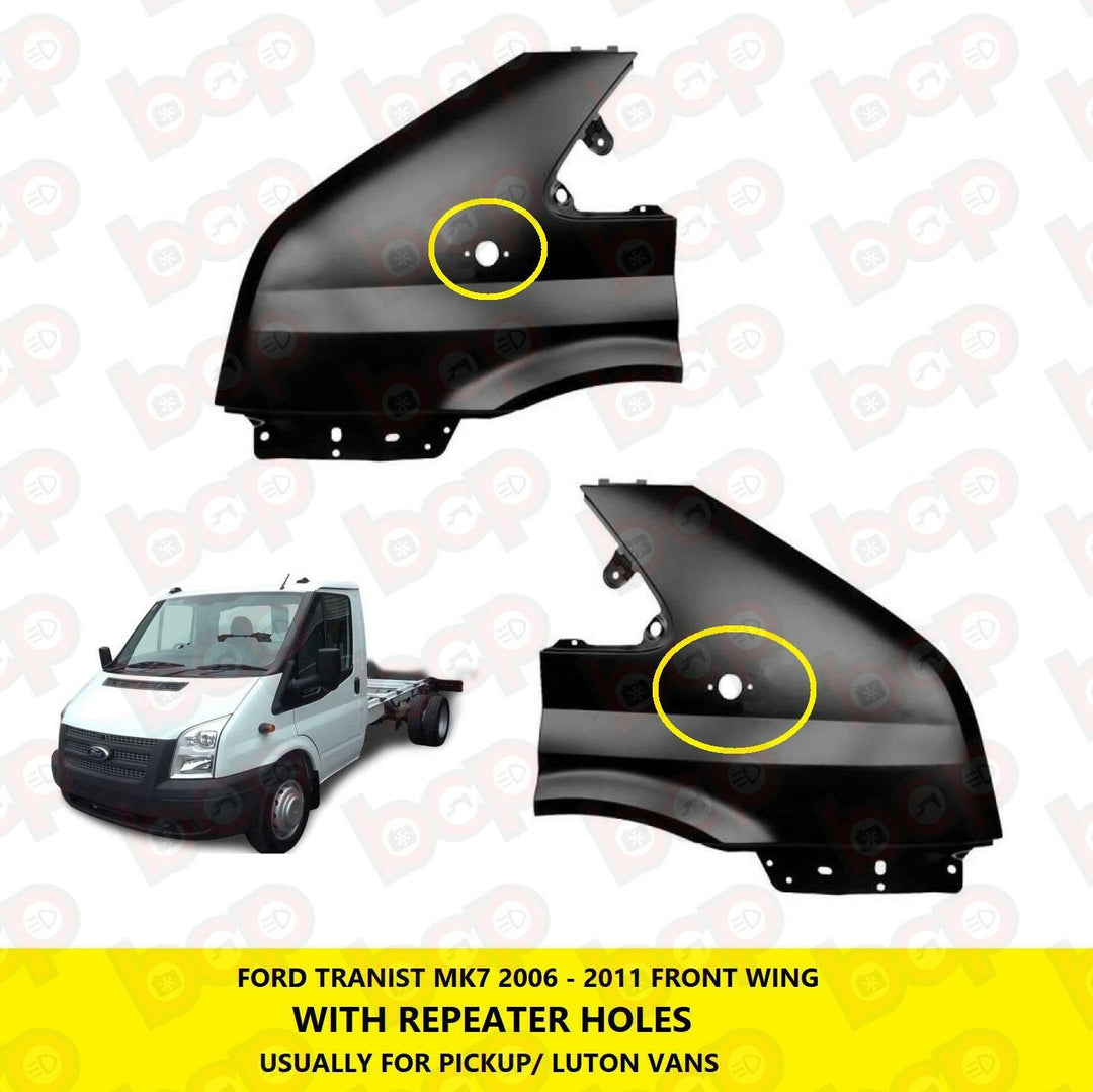 FORD TRANSIT MK7 2006 - 2013 FRONT WINGS PAIR LUTON VAN CHASIS CAB LEFT & RIGHT