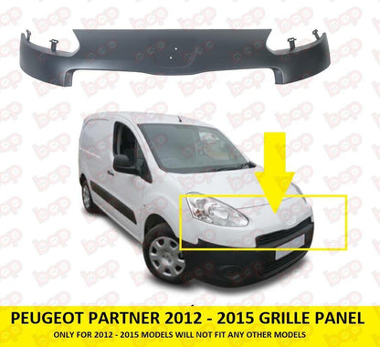 PEUGEOT PARTNER VAN 2012-2015 FRONT UPPER RADIATOR GRILLE 1608324180