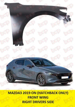 Load image into Gallery viewer, MAZDA 3 HATCHBACK 2019 ON FRONT WING FENDER RIGHT DRIVERS SIDE PRIMED
