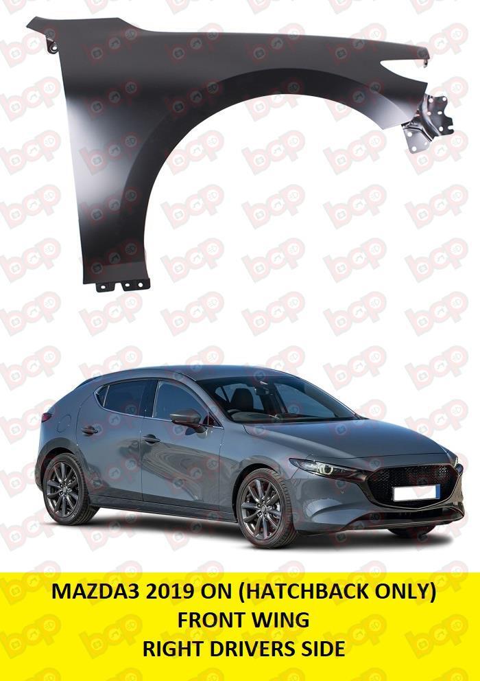 MAZDA 3 HATCHBACK 2019 ON FRONT WING FENDER RIGHT DRIVERS SIDE PRIMED