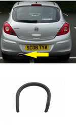 Load image into Gallery viewer, VAUXHALL CORSA D SXi MODELS 2007 - 2014 REAR BUMPER EXHAUST TRIM MOULDING PRIMED