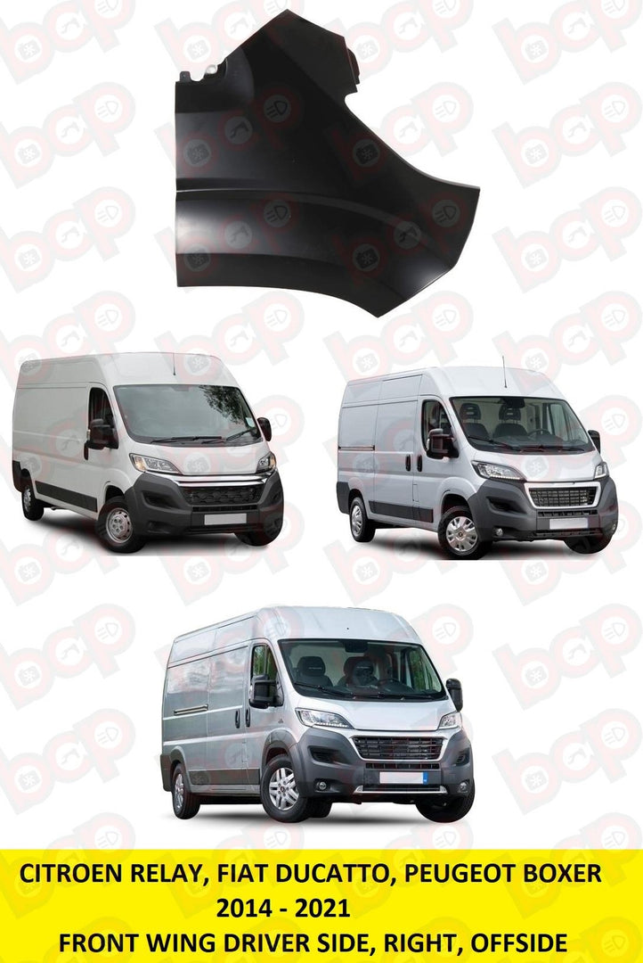 CITROEN RELAY 2014 ON FRONT WING NO MOULDING HOLE RIGHT DRIVER SIDE OEM QUALITY