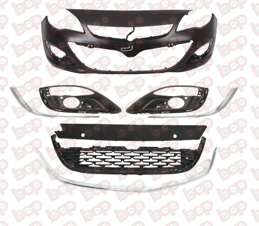 VAUXHALL ASTRA J FRONT BUMPER COMPLETE KIT WITH GRILLES 2012 - 2015 13364614