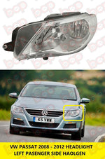 Load image into Gallery viewer, VW PASSAT CC 2008 – 2012 HEADLAMP LEFT PASSENGER SIDE HALOGEN NEARSIDE NS
