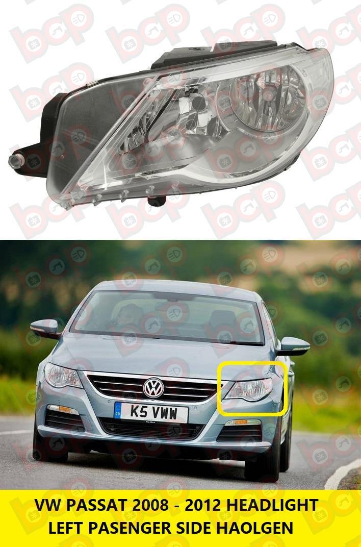 VW PASSAT CC 2008 – 2012 HEADLAMP LEFT PASSENGER SIDE HALOGEN NEARSIDE NS