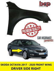 SKODA OCTAVIA FRONT WING 2017 - 2020 RIGHT DRIVER SIDE RH INSURANCE APPROVED