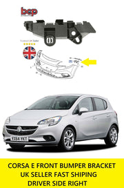 VAUXHALL CORSA E 2015 ON RIGHT FRONT BUMPER 2 WING BRACKET MOUNT GUIDE 39059837
