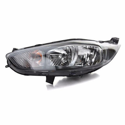 FORD FIESTA MK8 2013 - 2016 HEADLIGHT PASSENGER LEFT BLACK INSIDE NO LED