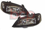 Load image into Gallery viewer, VAUXHALL ASTRA G MK4 98-04 HEADLIGHTS HEADLAMPS 1 PAIR BLACK GSI RIGHT &amp;LEFT
