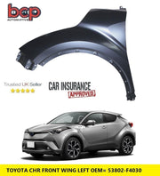 TOYOTA CHR 2016 - 2023 LEFT FRONT WING INSURANCE APPROVED 53802F4030