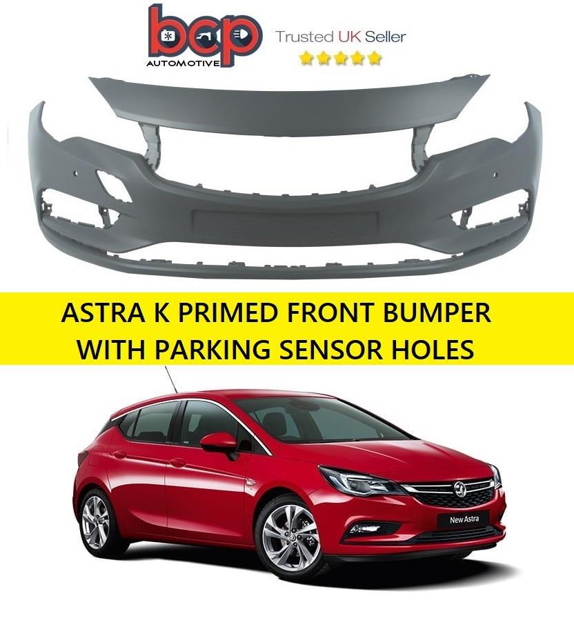 VAUXHALL ASTRA K  2015- 2019 FRONT BUMPER WITH 2 PARKING SENSOR HOLES 39052728