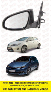 TOYOTA AURIS 2012 - 2019 DOOR WING MIRROR ELECTRIC FOLDING HEATED LEFT PASSENGER