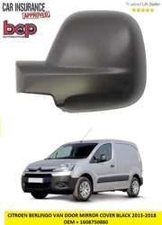 CITROEN BERLINGO VAN 2012 - 2018 DOOR WING MIRROR COVER LEFT PASSENGER SIDE