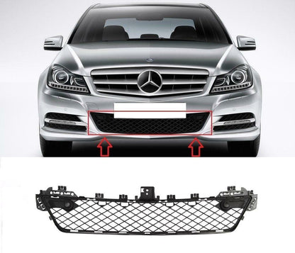 MERCEDES C CLASS W204 2011 -2014 FRONT BUMPER LOWER GRILLE WITH PDC NOT FOR AMG