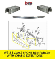 MERCEDES E CLASS W212 2009 - 2017 FRONT REINFORCEMENT CRASH BAR WITH BRACKET