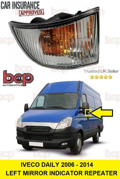 IVECO DAILY INDICATOR REPEATER DOOR WING MIRROR LEFT PASSENGERS SIDE 2006 - 2014