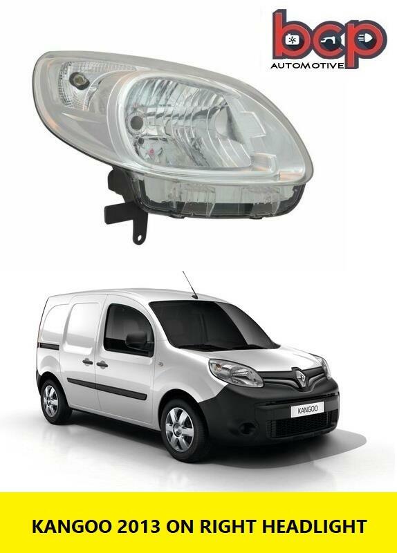 RENAULT KANGOO 2013 ON HEADLIGHT HEADLAMP CHROME RIGHT DRIVERS SIDE