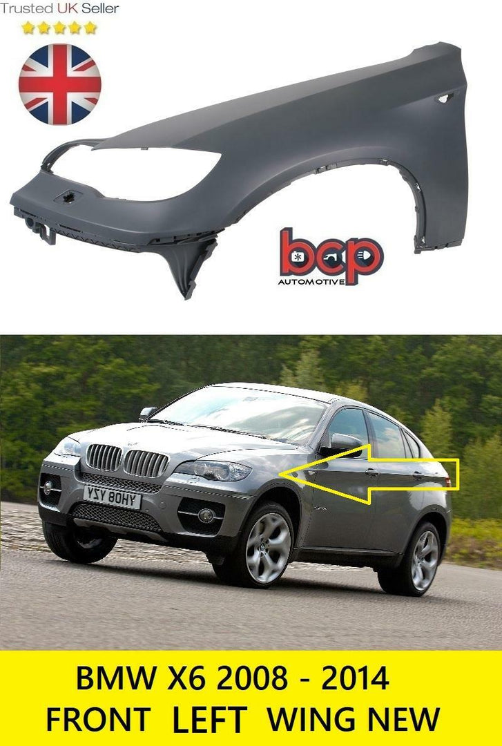 BMW X6 E71 2008 - 2014 FRONT WING LEFT PASSENGER SIDE INSURANCE APPROVED