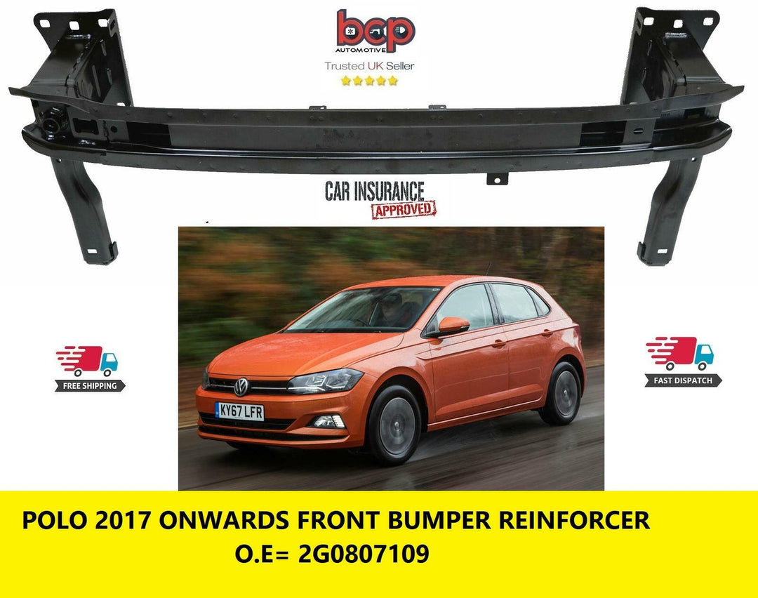 VW POLO 2017 - 2021 FRONT BUMPER REINFORCEMENT CROSSMEMBER CRASH BAR CARRIER