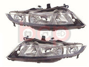 HONDA CIVIC 2006-2012 HEADLIGHT HEADLAMP 1 X PAIR DRIVER SIDE & PASSENGER SIDE