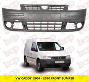 VW CADDY 2004 - 2010 FRONT BUMPER  NO PARKING SENSORS INSURANCE APPROVED