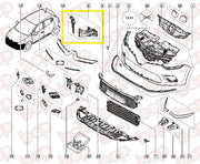 RENAULT CLIO 2012 - 2019 FRONT BUMPER BRACKET SIDE SUPPORT GUIDE LEFT & RIGHT