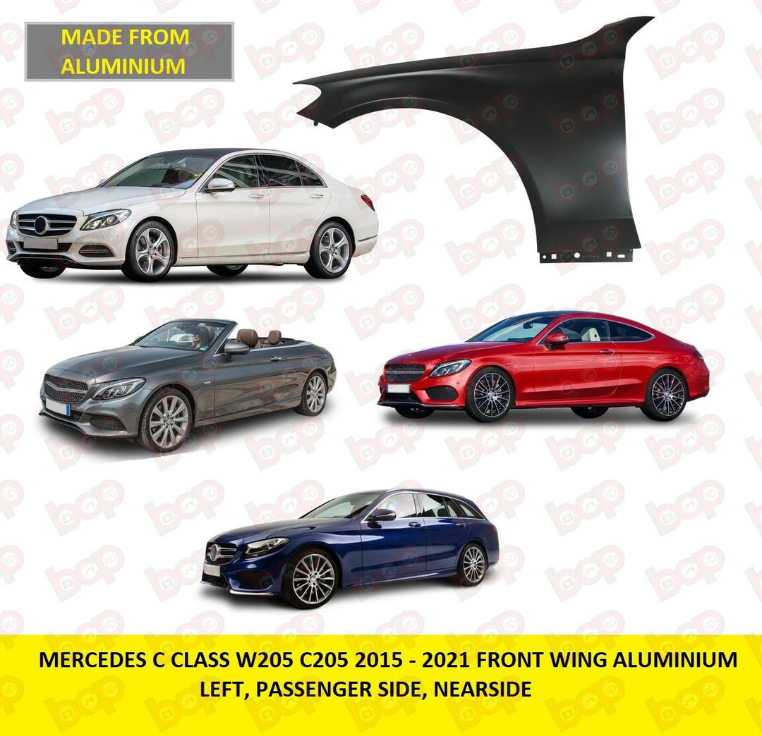MERCEDES C CLASS W205 2014 - 2019 FRONT WING LEFT PASSENGERS SIDE ALUMINIUM