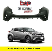 TOYOTA CHR 2016 - 2020 REAR BUMPER INSURANCE SPEC 52159F490 NO PARKING SENSOR