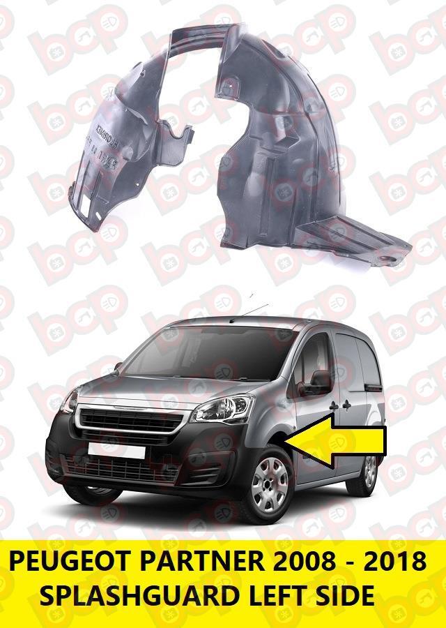 PEUGEOT PARTNER FRONT WHEEL ARCH SPLASH GUARD 2008 - 2018 INNER WING LEFT SIDE