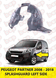PEUGEOT PARTNER FRONT WHEEL ARCH SPLASH GUARD 2008 - 2018 INNER WING LEFT SIDE